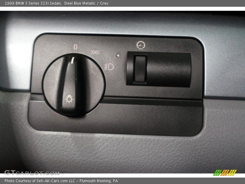 Steel Blue Metallic / Grey 1999 BMW 3 Series 323i Sedan