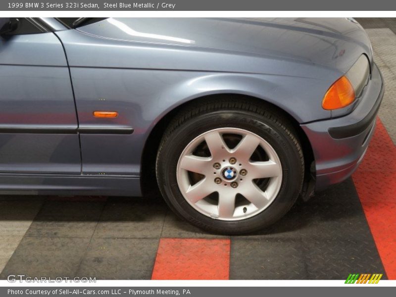Steel Blue Metallic / Grey 1999 BMW 3 Series 323i Sedan