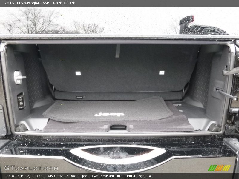 Black / Black 2016 Jeep Wrangler Sport
