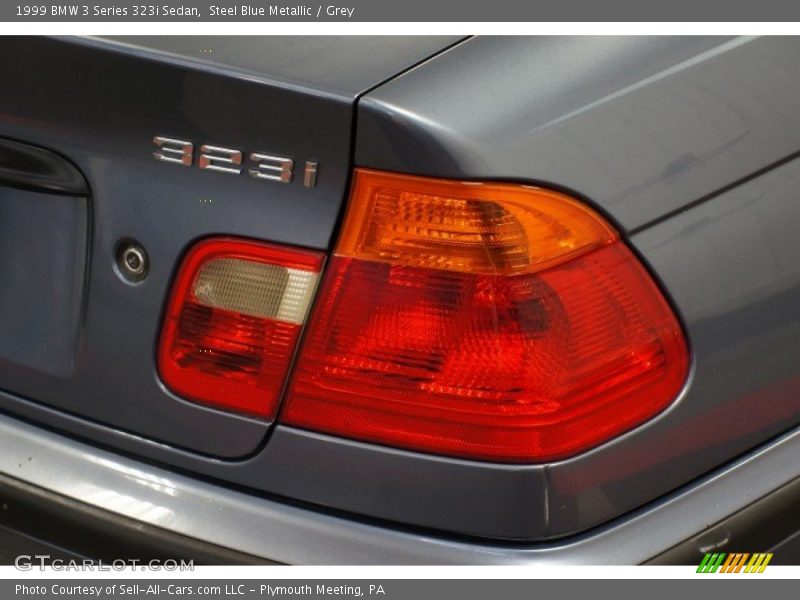 Steel Blue Metallic / Grey 1999 BMW 3 Series 323i Sedan