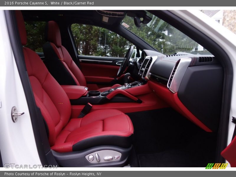 White / Black/Garnet Red 2016 Porsche Cayenne S