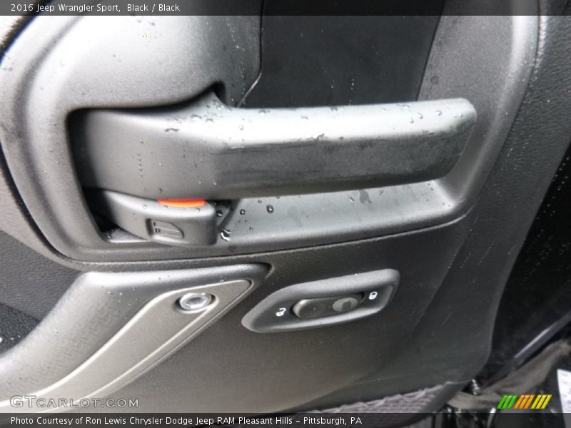 Black / Black 2016 Jeep Wrangler Sport