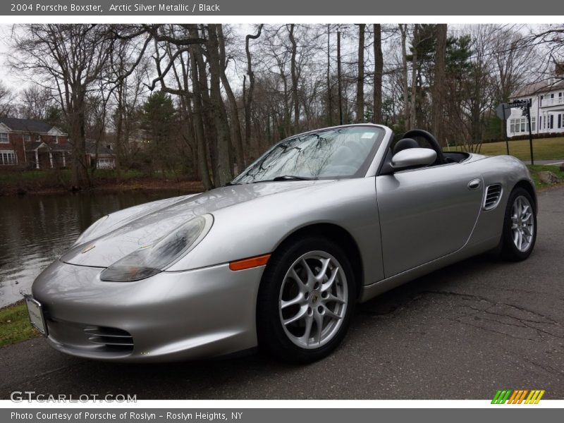 Arctic Silver Metallic / Black 2004 Porsche Boxster