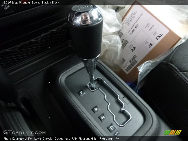 Black / Black 2016 Jeep Wrangler Sport