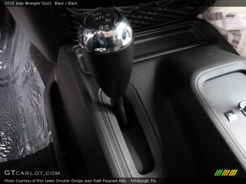 Black / Black 2016 Jeep Wrangler Sport