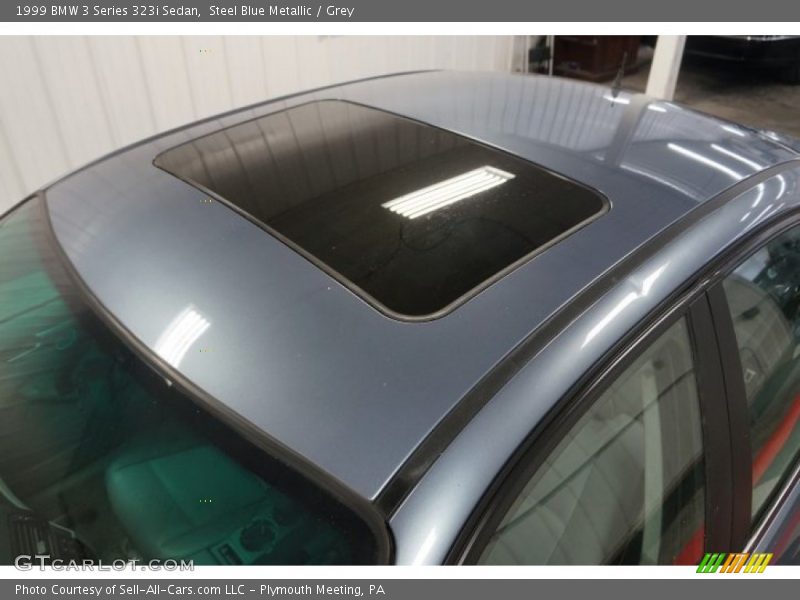 Steel Blue Metallic / Grey 1999 BMW 3 Series 323i Sedan