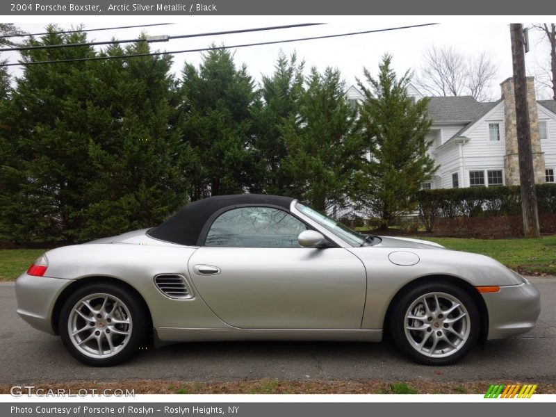 Arctic Silver Metallic / Black 2004 Porsche Boxster
