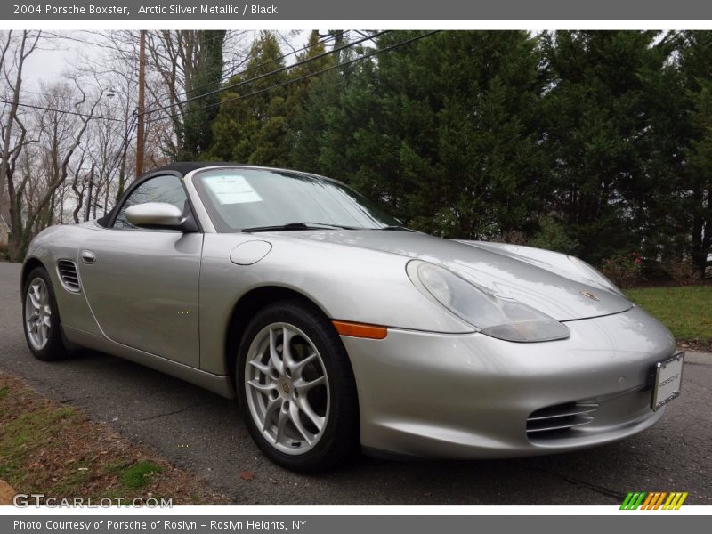 Arctic Silver Metallic / Black 2004 Porsche Boxster