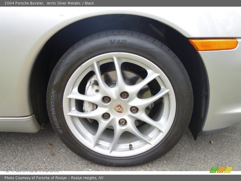 Arctic Silver Metallic / Black 2004 Porsche Boxster