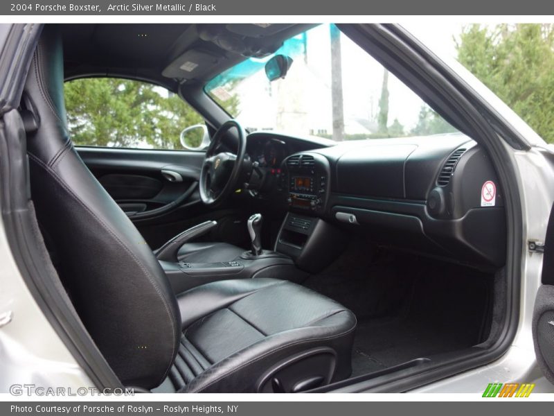 Arctic Silver Metallic / Black 2004 Porsche Boxster