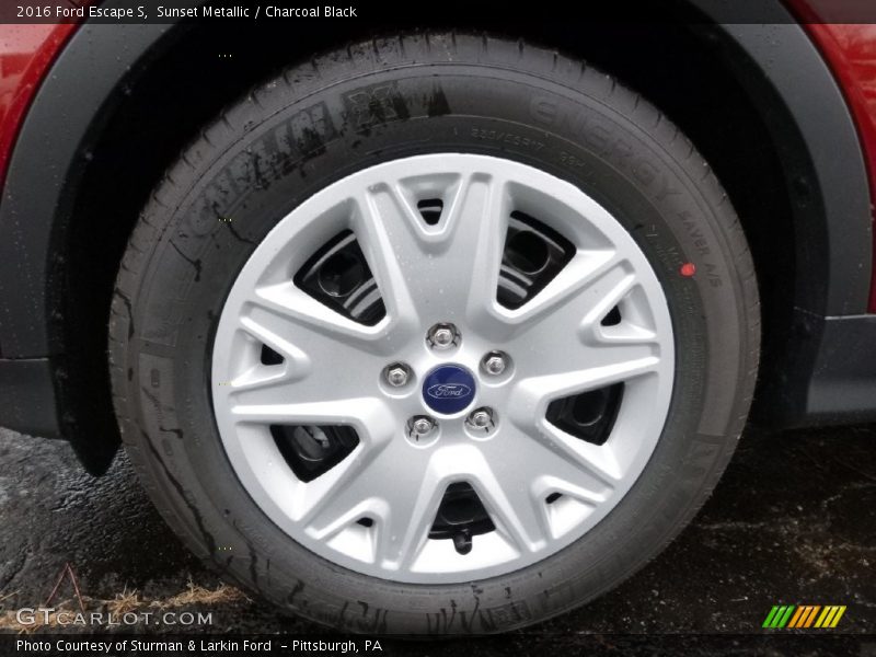 Sunset Metallic / Charcoal Black 2016 Ford Escape S