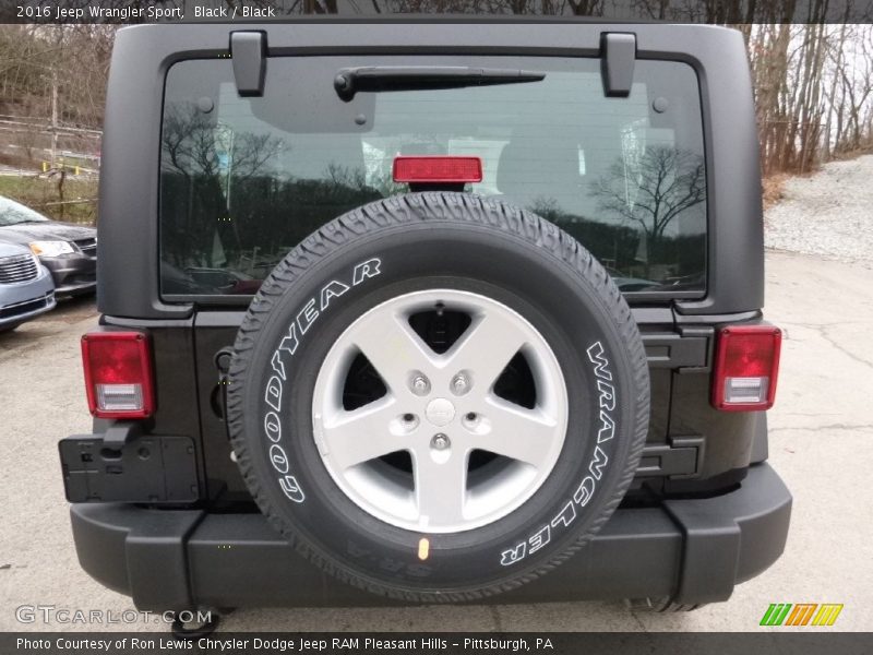 Black / Black 2016 Jeep Wrangler Sport