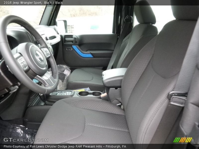 Black / Black 2016 Jeep Wrangler Sport