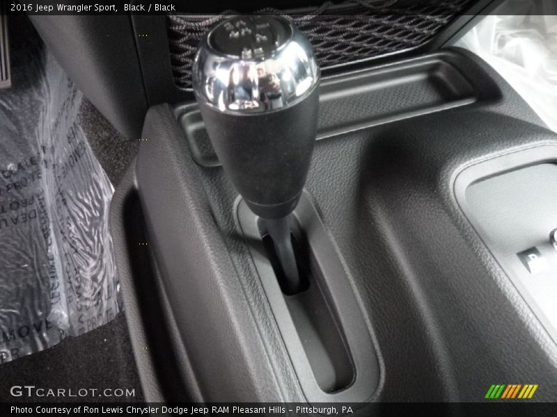 Black / Black 2016 Jeep Wrangler Sport