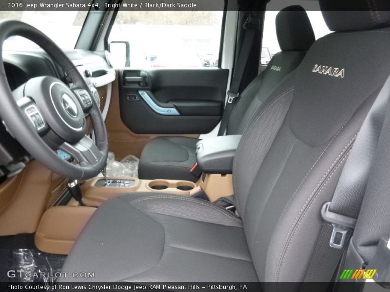 Bright White / Black/Dark Saddle 2016 Jeep Wrangler Sahara 4x4