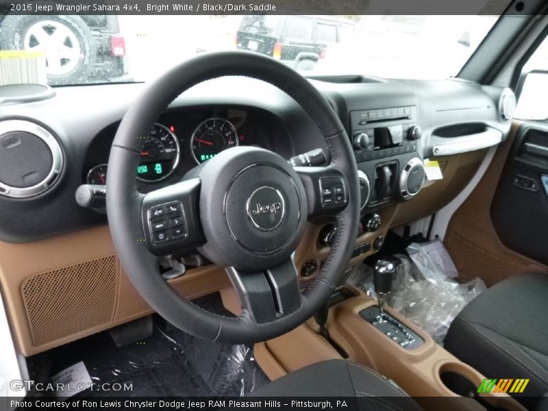 Bright White / Black/Dark Saddle 2016 Jeep Wrangler Sahara 4x4
