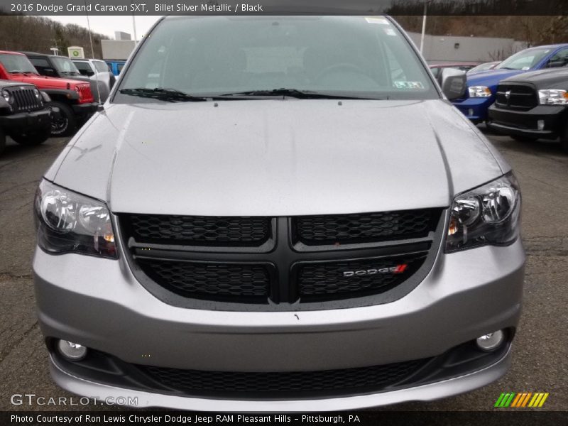 Billet Silver Metallic / Black 2016 Dodge Grand Caravan SXT