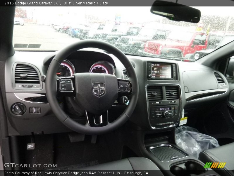 Billet Silver Metallic / Black 2016 Dodge Grand Caravan SXT