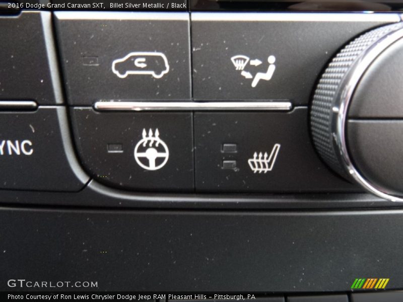 Billet Silver Metallic / Black 2016 Dodge Grand Caravan SXT