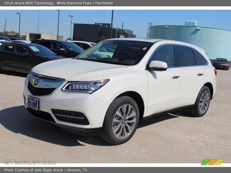 White Diamond Pearl / Parchment 2016 Acura MDX Technology