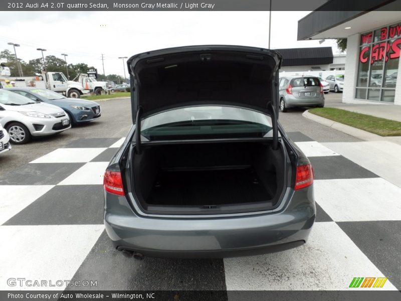 Monsoon Gray Metallic / Light Gray 2012 Audi A4 2.0T quattro Sedan