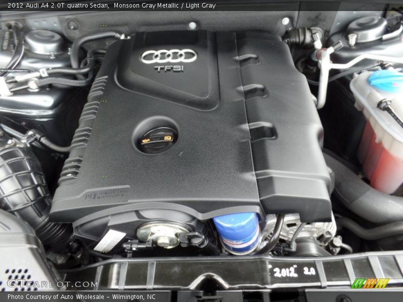 Monsoon Gray Metallic / Light Gray 2012 Audi A4 2.0T quattro Sedan