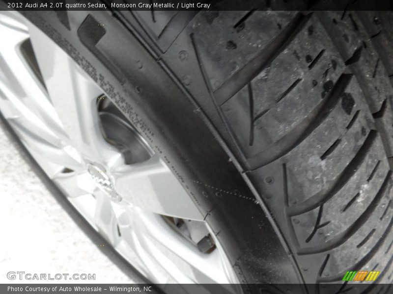 Monsoon Gray Metallic / Light Gray 2012 Audi A4 2.0T quattro Sedan