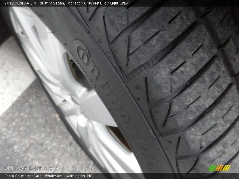 Monsoon Gray Metallic / Light Gray 2012 Audi A4 2.0T quattro Sedan