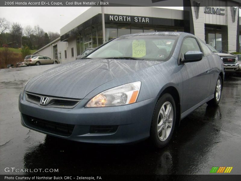 Cool Blue Metallic / Black 2006 Honda Accord EX-L Coupe