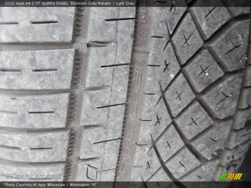 Monsoon Gray Metallic / Light Gray 2012 Audi A4 2.0T quattro Sedan