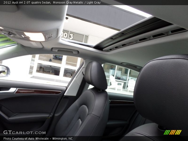 Monsoon Gray Metallic / Light Gray 2012 Audi A4 2.0T quattro Sedan
