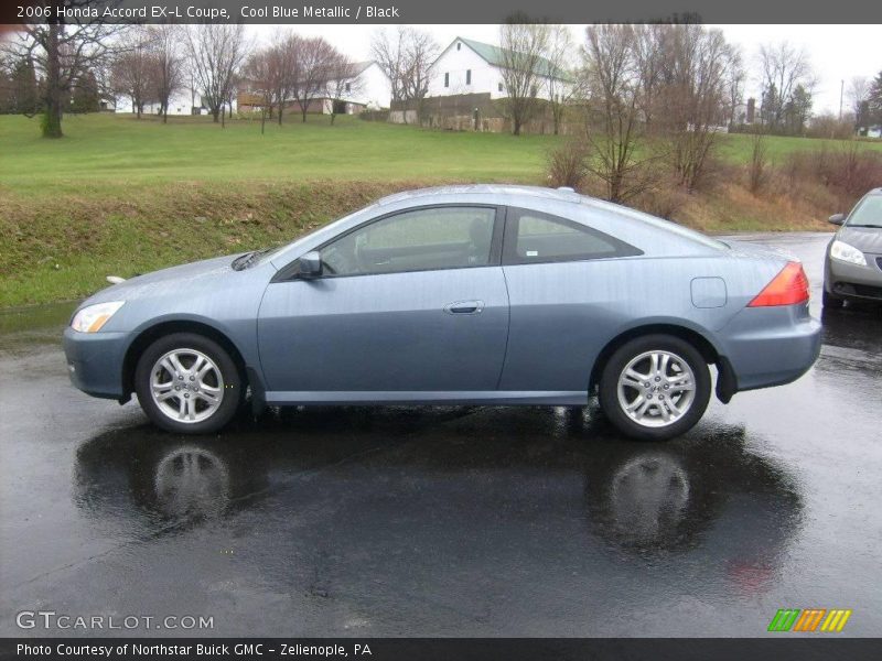 Cool Blue Metallic / Black 2006 Honda Accord EX-L Coupe