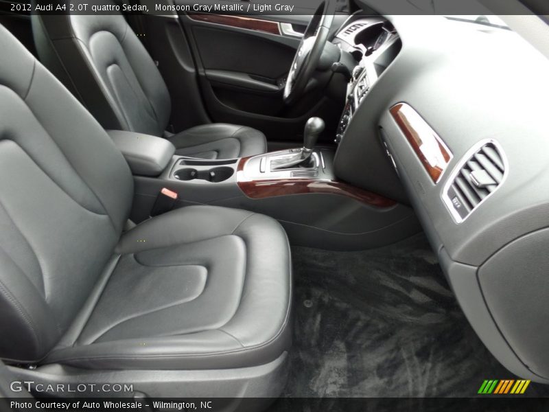 Monsoon Gray Metallic / Light Gray 2012 Audi A4 2.0T quattro Sedan