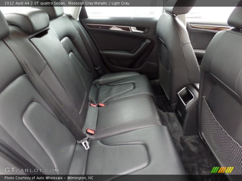 Monsoon Gray Metallic / Light Gray 2012 Audi A4 2.0T quattro Sedan