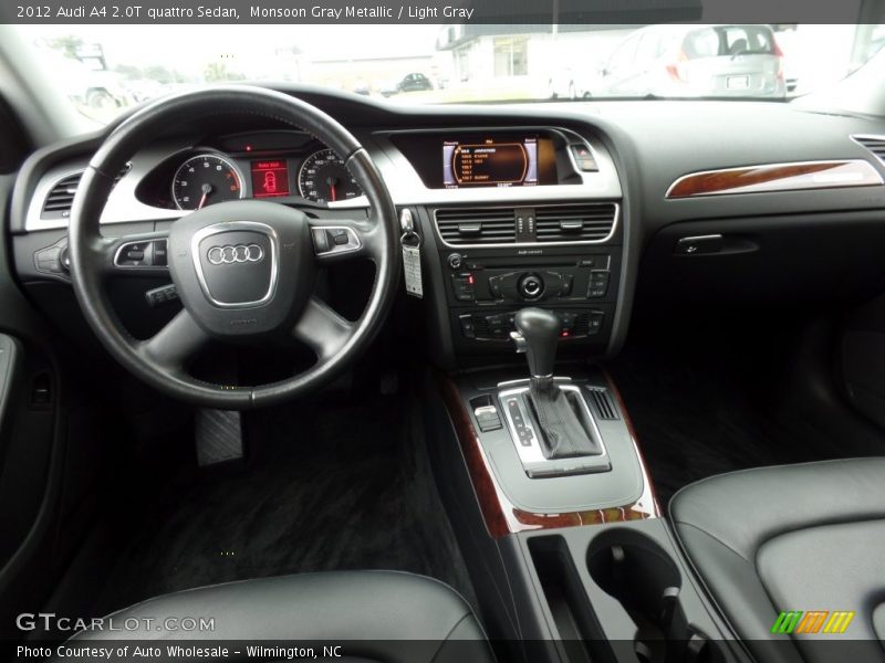 Monsoon Gray Metallic / Light Gray 2012 Audi A4 2.0T quattro Sedan