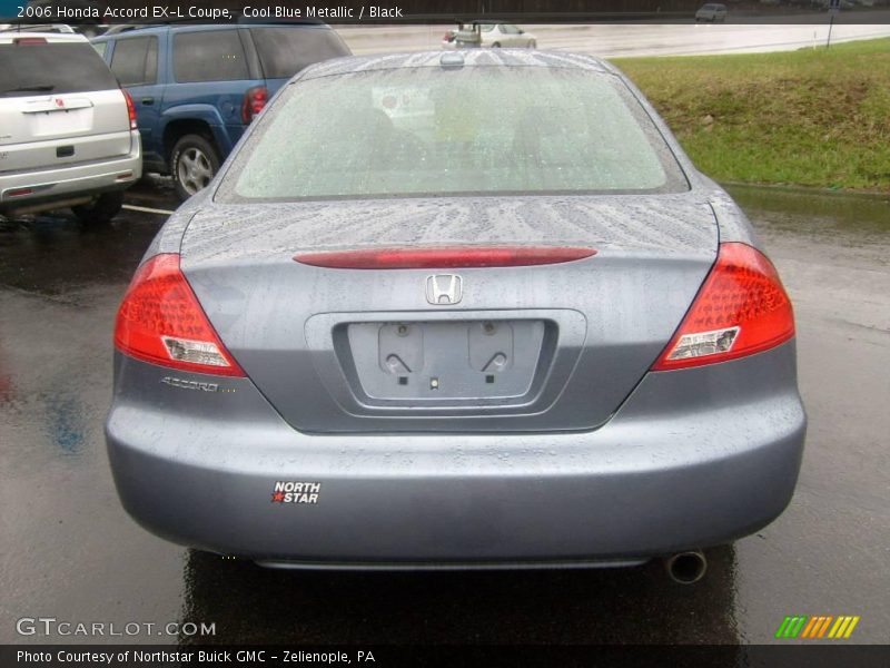 Cool Blue Metallic / Black 2006 Honda Accord EX-L Coupe