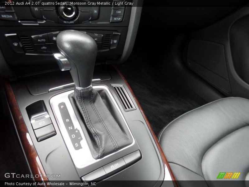 Monsoon Gray Metallic / Light Gray 2012 Audi A4 2.0T quattro Sedan