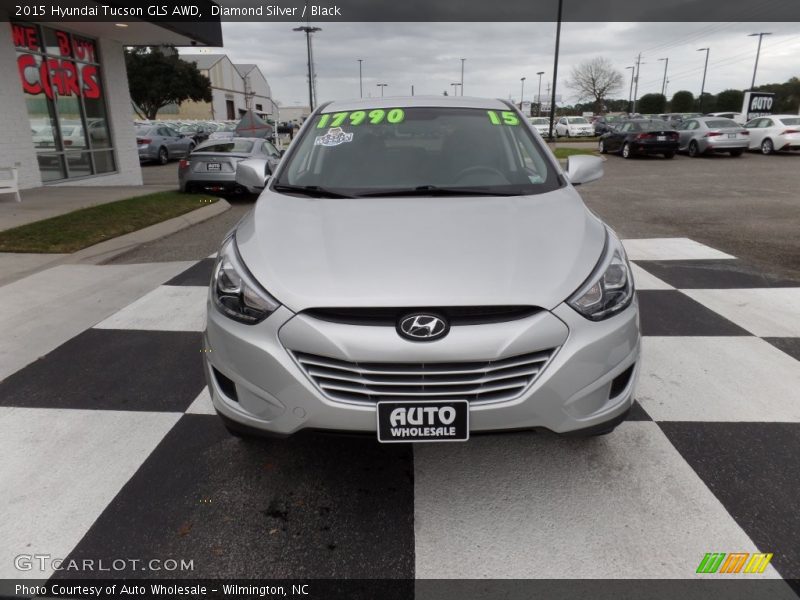Diamond Silver / Black 2015 Hyundai Tucson GLS AWD