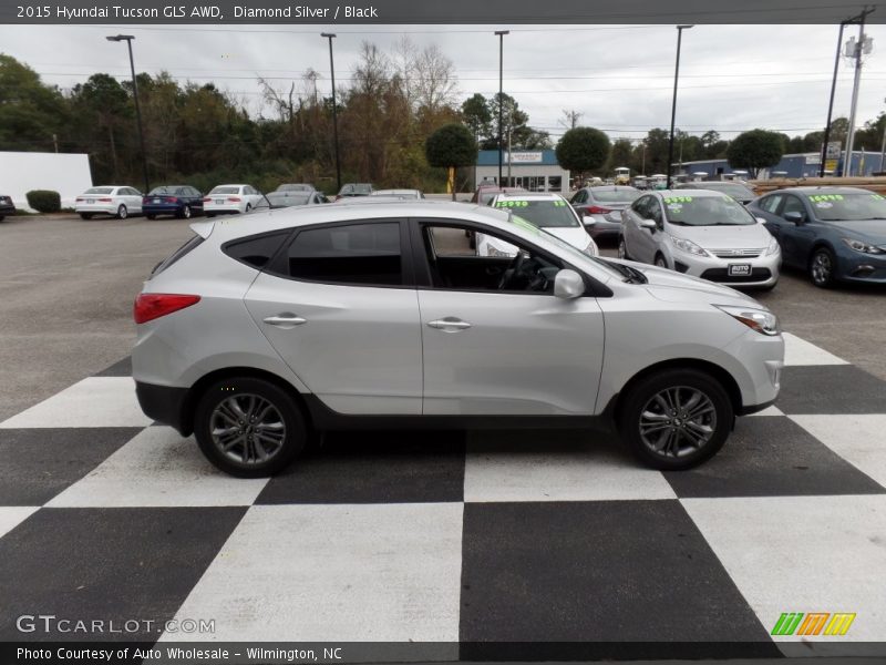 Diamond Silver / Black 2015 Hyundai Tucson GLS AWD