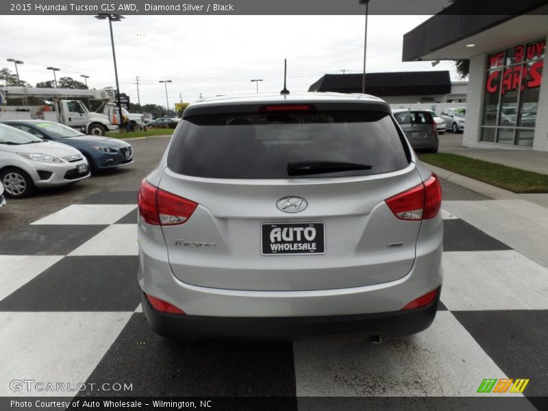Diamond Silver / Black 2015 Hyundai Tucson GLS AWD