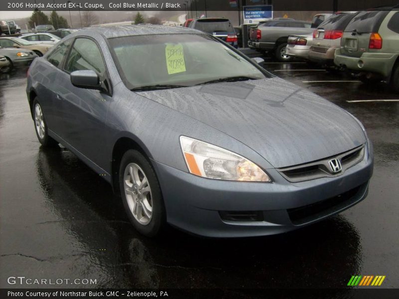 Cool Blue Metallic / Black 2006 Honda Accord EX-L Coupe