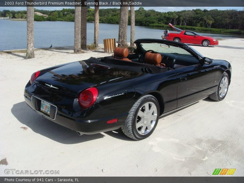 Evening Black / Black Ink/Saddle 2003 Ford Thunderbird Premium Roadster