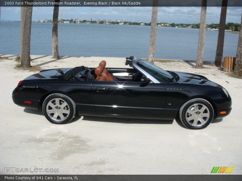 Evening Black / Black Ink/Saddle 2003 Ford Thunderbird Premium Roadster