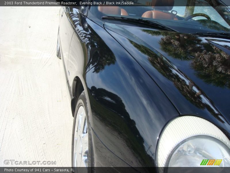 Evening Black / Black Ink/Saddle 2003 Ford Thunderbird Premium Roadster