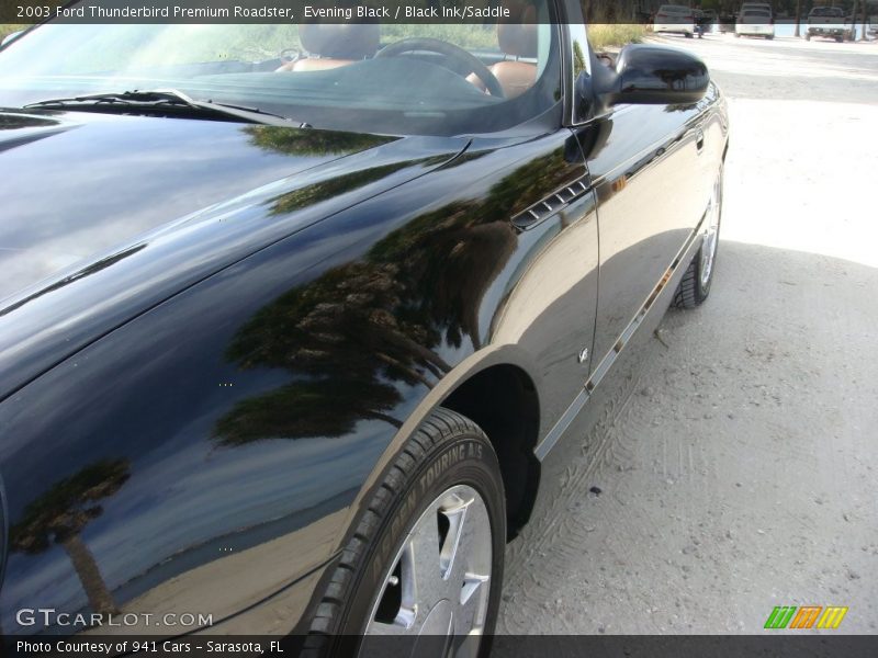 Evening Black / Black Ink/Saddle 2003 Ford Thunderbird Premium Roadster
