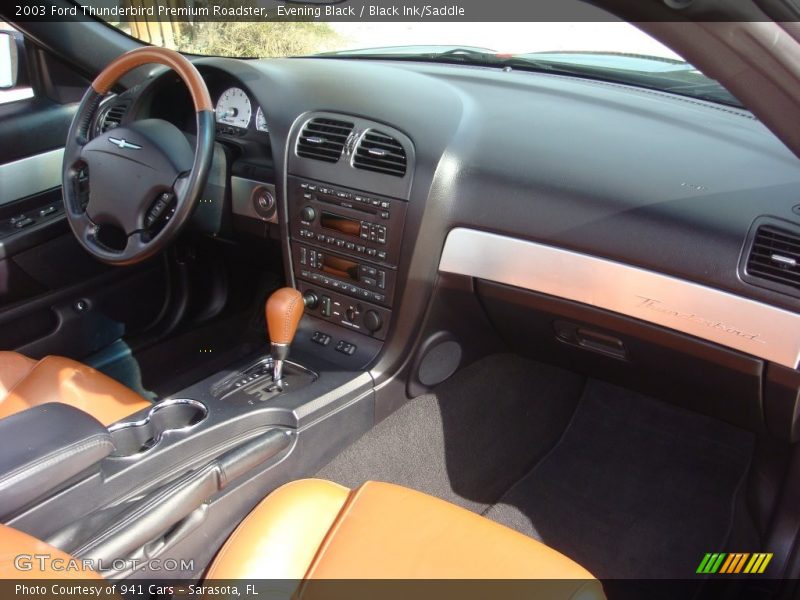  2003 Thunderbird Premium Roadster Black Ink/Saddle Interior