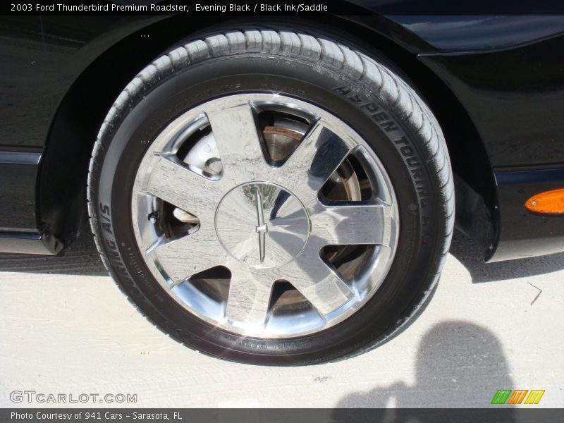 Evening Black / Black Ink/Saddle 2003 Ford Thunderbird Premium Roadster