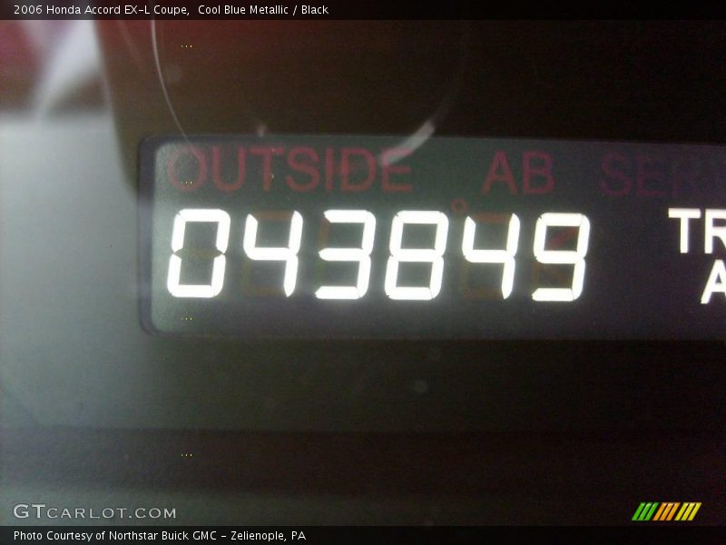 Cool Blue Metallic / Black 2006 Honda Accord EX-L Coupe