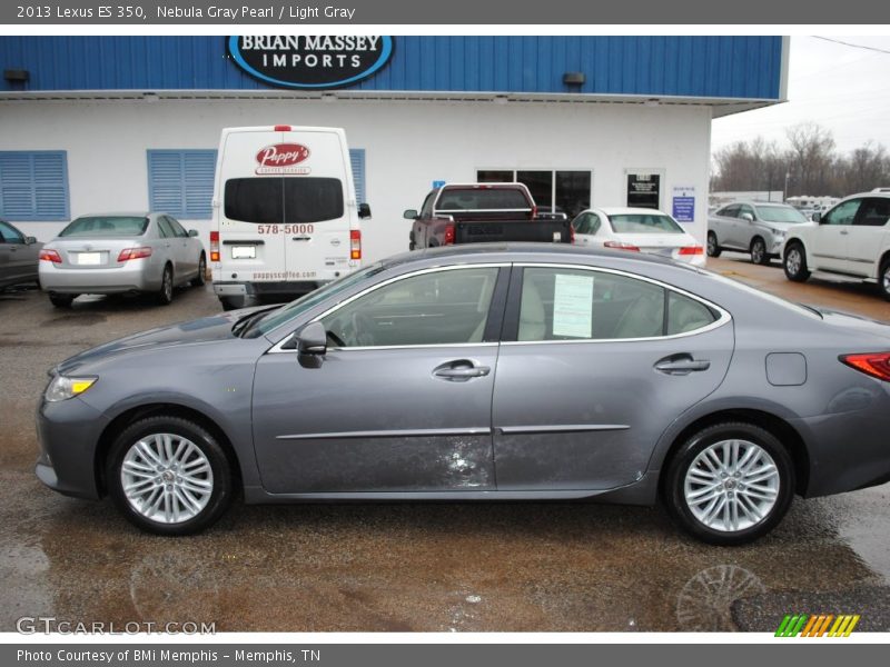 Nebula Gray Pearl / Light Gray 2013 Lexus ES 350
