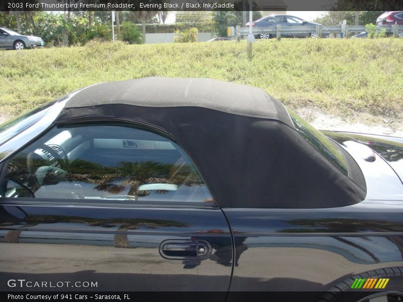 Evening Black / Black Ink/Saddle 2003 Ford Thunderbird Premium Roadster